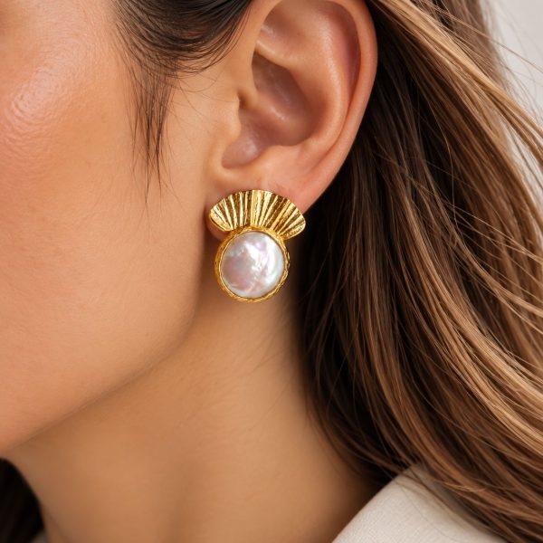 AURELIA PEARL | Doğal Barok İnci Küpe