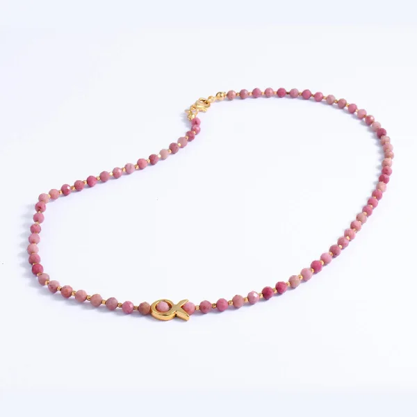 Baby Fish Rhodonite Taşı Kolye