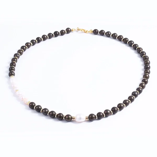 Linda Pirit Taşı İnci Kolye