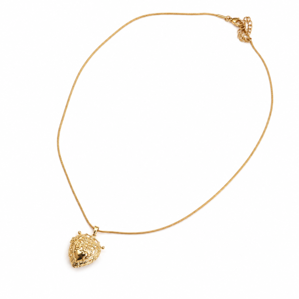 Kutup Yıldızı Açılabilir Kalp Çelik Kolye