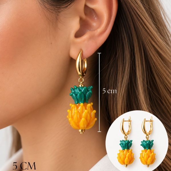 Murano Ananas Küpe