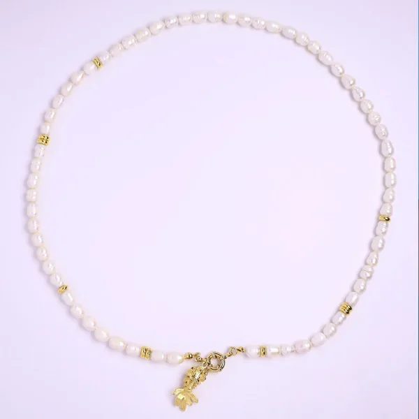 Golden Fish Koi Balığı & İnci Kolye
