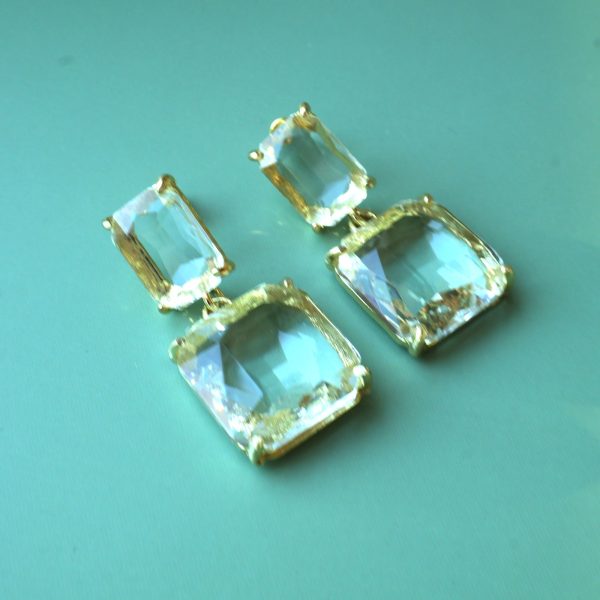 Ahenk Kristal Taşlı Küpe