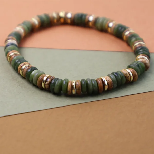 Yeşim Taşı & Havlit Hematit Bileklik