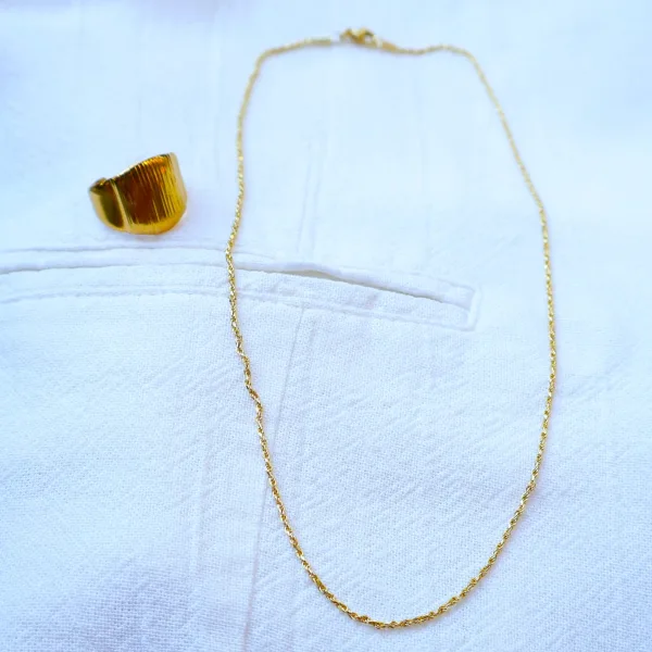 Çelik İnce Burgu Kolye