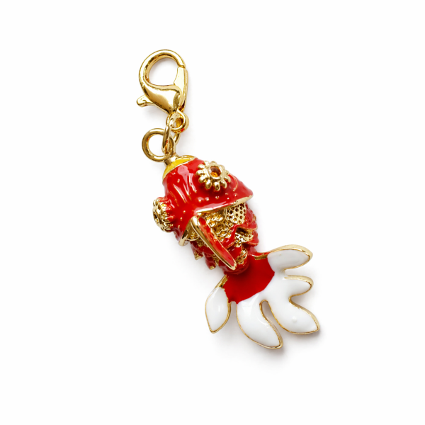 Koi Balığı Kırmızı Golden Fish Charm