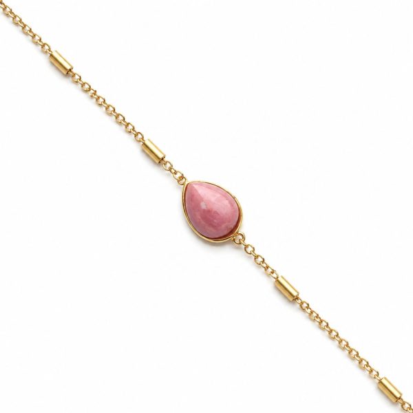 Rosalie Rhodolite Taşlı Çelik Bileklik