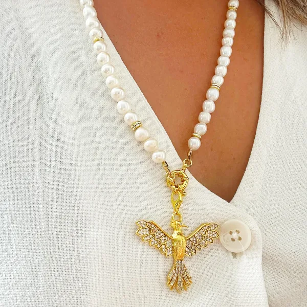 Anka Kuşu İnci Kolye