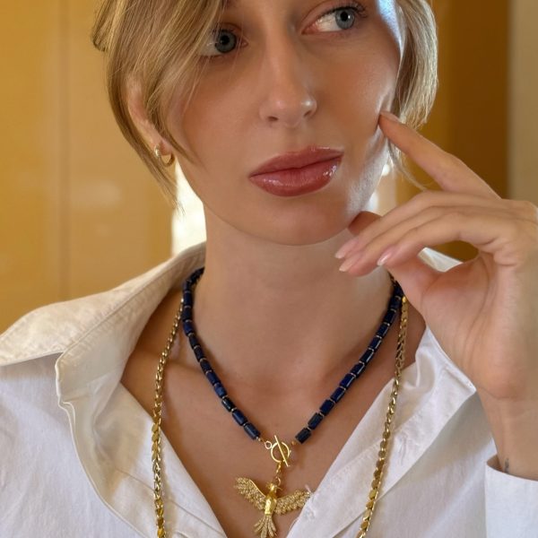 Skyfire Lapis Lazuli Ankakusu Charm Kolye9