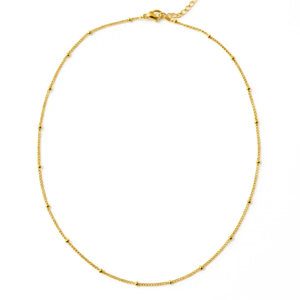 Topçuklu Çelik Kolye