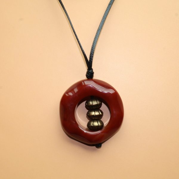 Roots Kırmızı Yemen Akik Kolye3