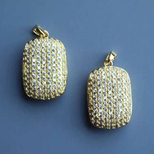 Open Locket Taşlı Kapaklı Charm