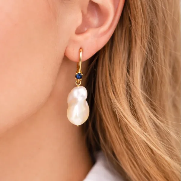 Amour Barok İnci Night Gümüş Küpe